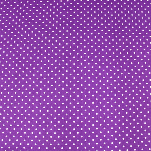 100% Cotton Poplin - Polka - 20 Colours