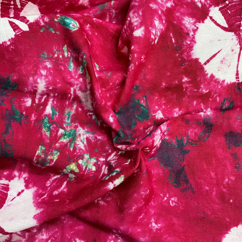 2.9 Metre Premium Tie Dye Cotton – 36” Wide - (Cerise)