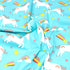 3 Metre Premium Eco-Cotton 45" Wide - Blue Unicorn