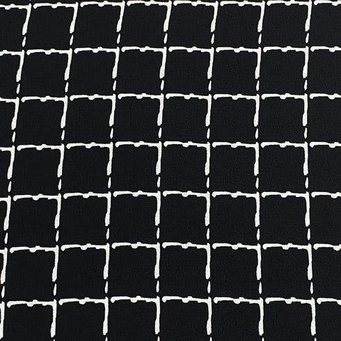 3 Metre Dressmaking Printed Crepe 55" wide (Square)