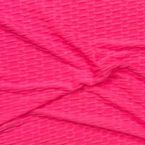 3 Metre Luxurious Winter Dobby Jersey - 60"-  (Bright Pink)