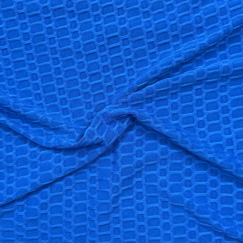 3 Metre Luxurious Winter Dobby Jersey - 60"-  (Royal Blue)