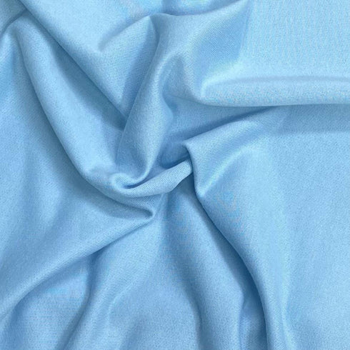 3 Metres, Heavy-Weight Cotton Sweatshirt Jersey 55” Wide (Sky)