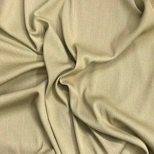 3 Metres, Heavy-Weight Cotton Sweatshirt Jersey 55” Wide (Khaki)