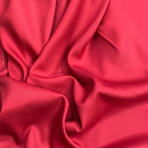 3 Metres Luxurious Plain Winter Viscose- 55'' - (Red)