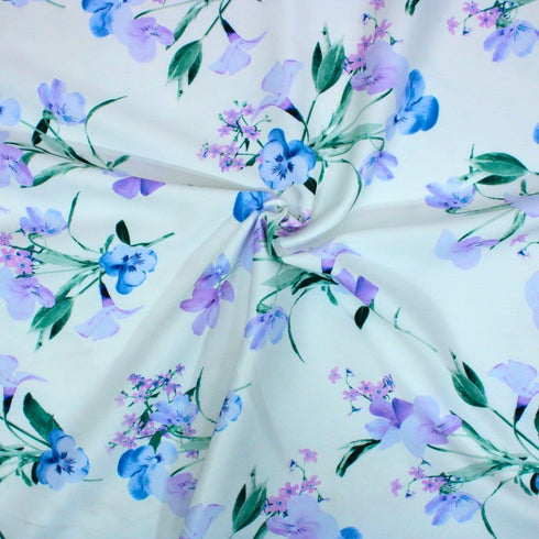 3 Metres Luxury Soft Ponte Scuba - 55" Wide (Ditsy)