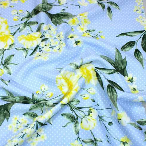 3 Metres Luxury Soft Ponte Scuba - 55" Wide (Garden)