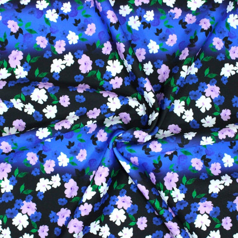 3 Metres Luxury Soft Ponte Scuba - 55" Wide (Night Floral)