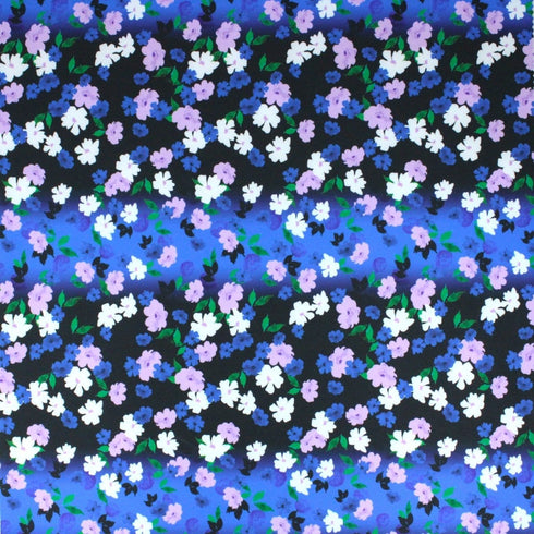 3 Metres Luxury Soft Ponte Scuba - 55" Wide (Night Floral)