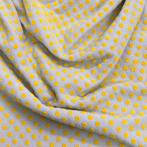 3 Metres Luxury Suede Fabric- 60'' Wide - (Polka)