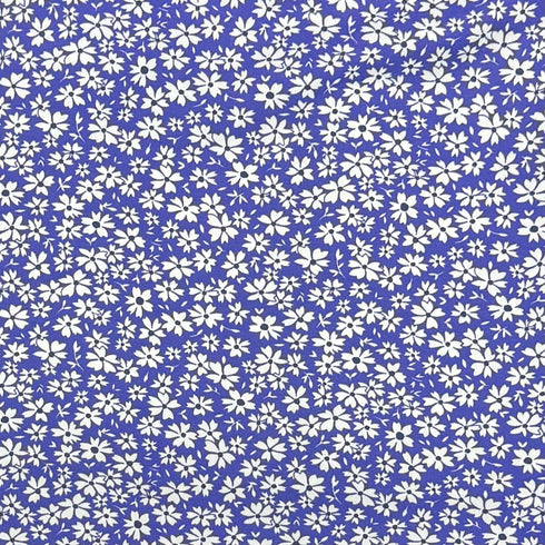 3 Metres Premium Cotton Jersey- 55'' Wide -(Purple & White)