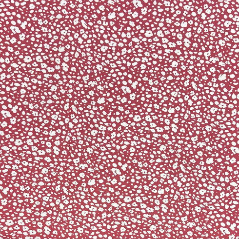 3 Metres Premium Cotton Jersey- 55'' Wide -(Red & White)