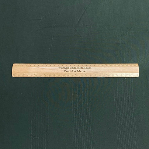 3 Metres Premium Dressmaking Stripe Rayon 45" Wide (Bottle Green)