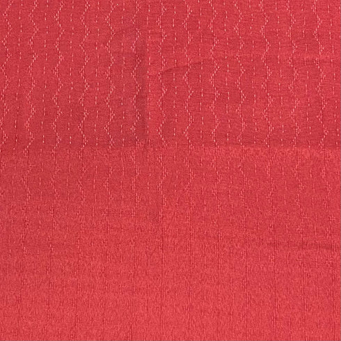 3 Metres Premium Dressmaking Stripe Rayon 45" Wide (Red)