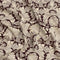3 Metres, Printed Summer Dressmaking Viscose Fabric - 55" Wide (Dark Brown)