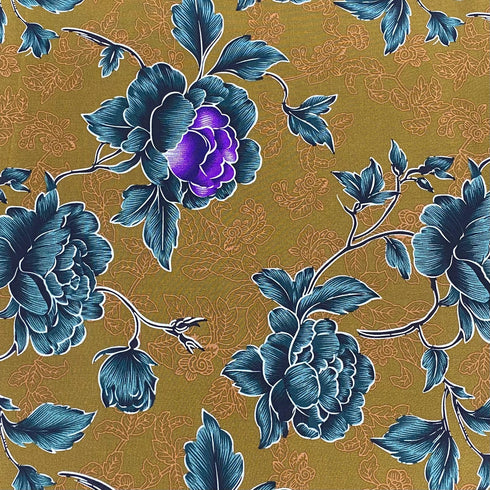 3 Metres, Printed Summer Dressmaking Viscose Fabric - 55" Wide (Berry)