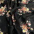3 Metres Silky-Smooth Printed Satin- 45" Wide (Black)