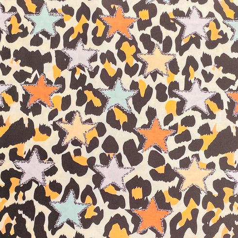 3 Metres Silky-Smooth Printed Satin- 45" Wide (sTAR)