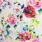 3 Metres Silky-Smooth Printed Satin- 45" Wide (White)