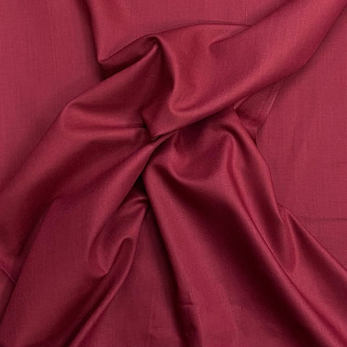 5 Metre Plain Winter Viscose – 36” Wide - (Maroon)