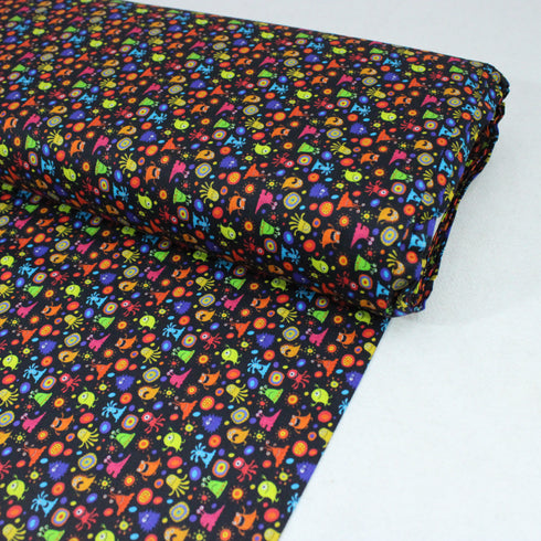 Per Metre Digital Print 100% Cotton- 44" Wide- Monsters