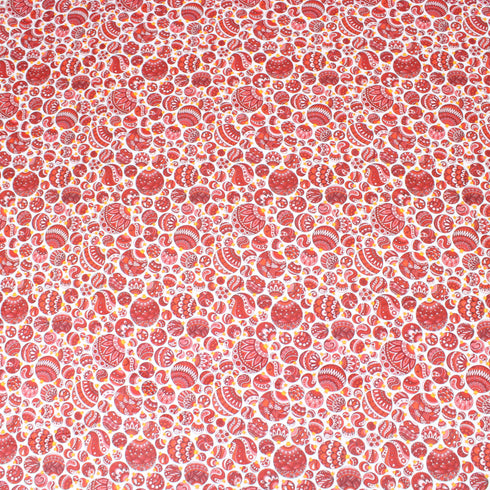 Sold Per Metre, Premium Quality Printed Digital Cotton, 'Bell' - 45" Wide