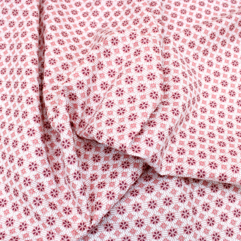 3 Metres Floral Cotton Poplin - 63" Wide - PINK