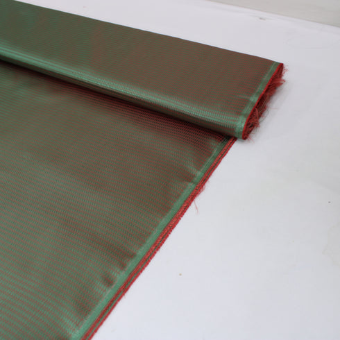 3 Metres Acetate Taffeta Soft Lining - 55" Wide - Green & Maroon
