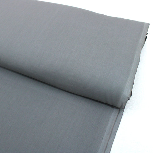 Luxury Plain 100% Cotton - 58" Wide- Grey