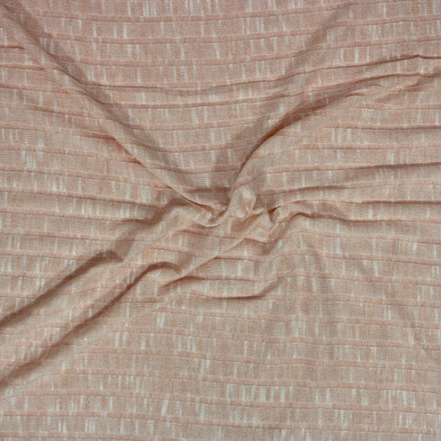 3 Metre Fashion Heavyweight Ribbed Jersey - 55" Wide - Peach
