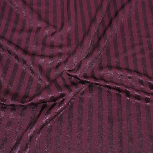 3 Metre Fashion Heavyweight Ribbed Jersey - 55" Wide - Maroon