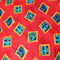 3 Metres Tribal Printed Rayon - 55" Wide - Red
