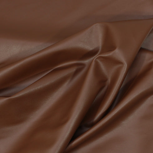 3 Metres, Leatherette on Lycra, 'Coffee' - 55" Wide
