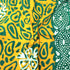 2.9 Metres Premium Quality 100% Cotton Batik - 45" Wide - Yellow & Green