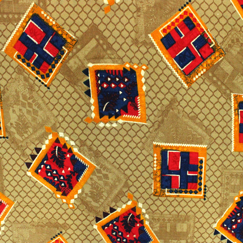 3 Metres, Dressmaking Gold Foil Viscose, - 55" Wide - Gold