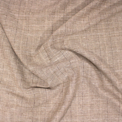 3 Metres Linen Effect Fabric - 55" Wide- Brown