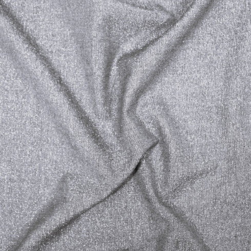 3 Metres Linen Effect Fabric - 55" Wide- Silver