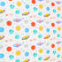 Sold Per Metre, Premium Quality Printed Digital Cotton, 'Friendly Planets' - 45" Wide
