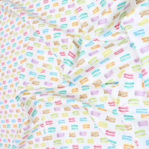 Sold Per Metre, Premium Quality Printed Digital Cotton, 'Macaron' - 45" Wide