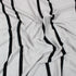 3 Metres Premium Quality Stripped Jersey - 55" Wide - Grey & Black