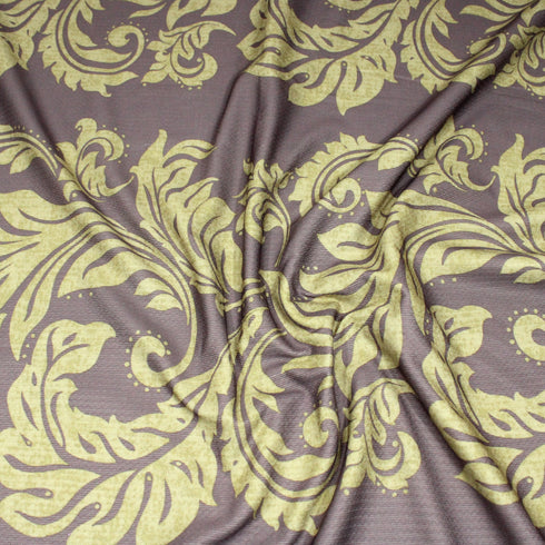 3 Metres Soft Printed Jersey 55" Wide - Treebark