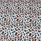 3 Metres Peach Skin Animal Print - 55" Wide - Orange & White Leopard