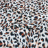 3 Metres Peach Skin Animal Print - 55" Wide - Orange & White Leopard