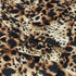 3 Metres Peach Skin Animal Print - 55" Wide - Dark Brown Leopard