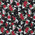 Per Metre Premium Cotton Lawn - 55" Wide - Black Roses