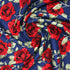 Per Metre Premium Cotton Lawn - 55" Wide - Navy Roses