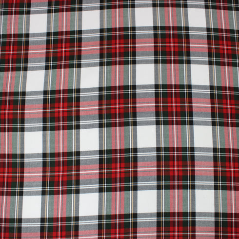 Per Metre, Polycotton Viscose Tartan, 'Beaut' - 55" Wide