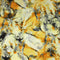 3 Metres, Luxury Printed Viscose, - 55" Wide - Yellow Tie-Dye