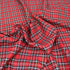 Per Metre, Polycotton Viscose Tartan, 'Red' - 55" Wide