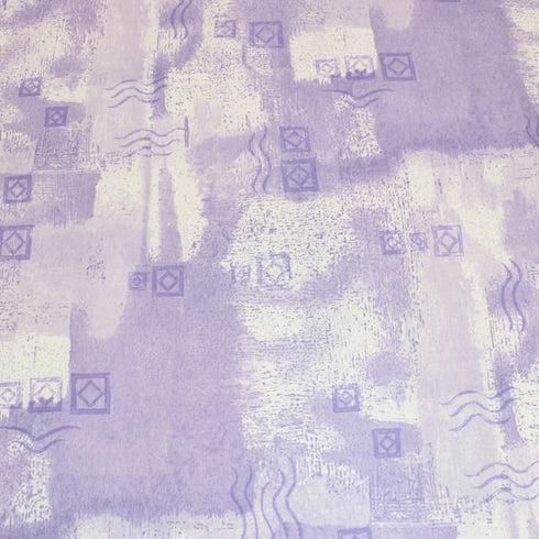 3 Metres, Printed Furnishing Cotton Feel, 'Lavender' - 55" Wide